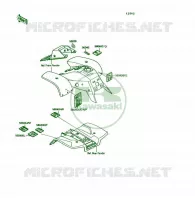 LABEL pour Kawasaki KSF250