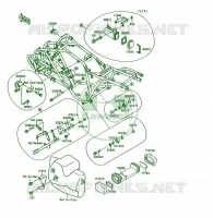 PIECE DE CADRE pour Kawasaki KSF250