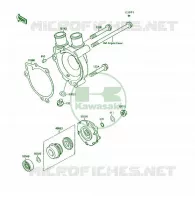 POMPE &Agrave; EAU pour Kawasaki KSF250