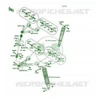 SUSPENSION pour Kawasaki KSF250