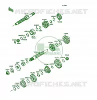 TRANSMISSION pour Kawasaki KSF250