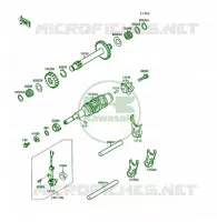 BARILLET/FOURCHETTE pour Kawasaki KSF250
