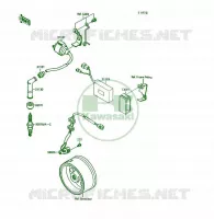 BOBINE D'ALLUMAGE pour Kawasaki KSF250