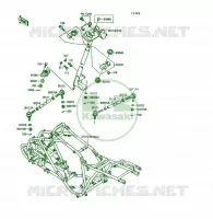 CH&Acirc;SSIS pour Kawasaki KSF250
