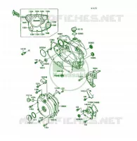 COUVERCLES MOTEUR pour Kawasaki KSF250