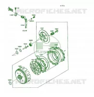 EMBRAYAGE pour Kawasaki KSF250
