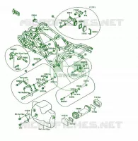 PIECE DE CADRE pour Kawasaki KSF250