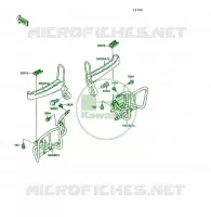 REPOSE PIED pour Kawasaki KSF250
