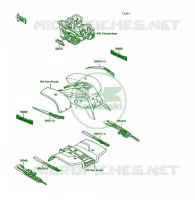 STICKER pour Kawasaki KSF250