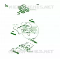 STICKER pour Kawasaki KSF250