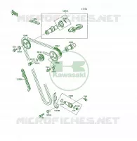 ARBRE A CAME/TENDEUR pour Kawasaki KSF250
