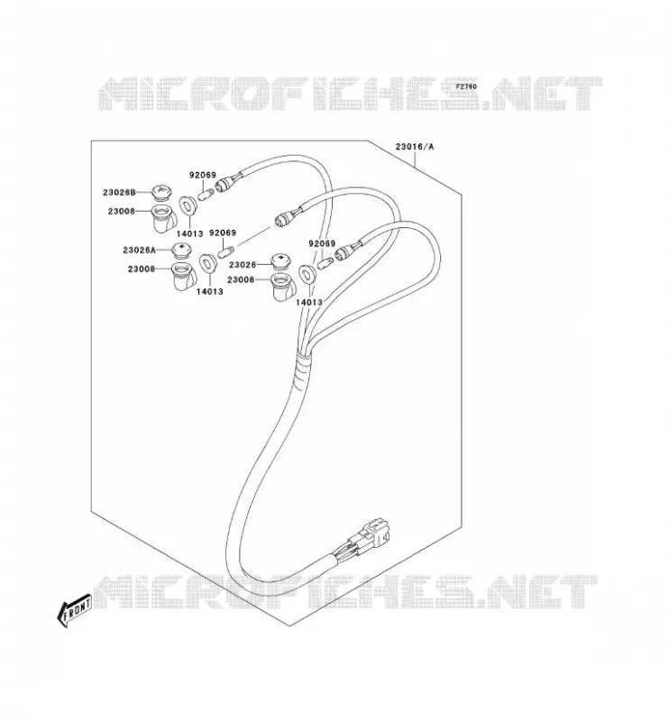 CHASSIS EQUIPMENT ELECTRIQUE Kawasaki QUAD 400 2004 KFX400  KSF400-A2