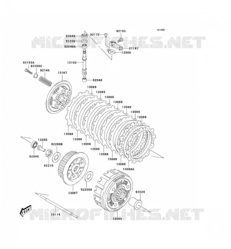 EMBRAYAGE Kawasaki QUAD 400 2004 KFX400  KSF400-A2