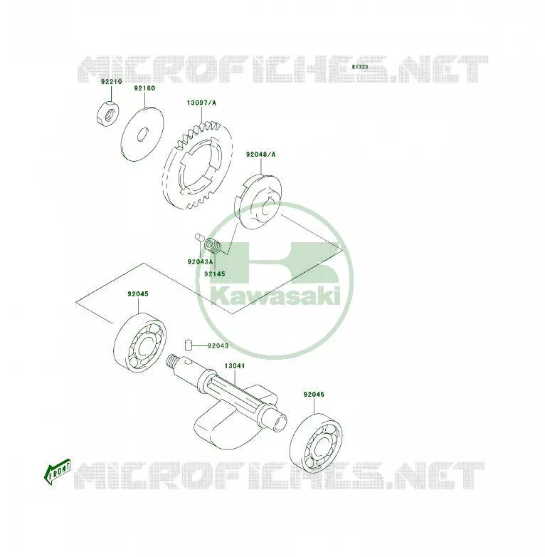 BALANCIER Kawasaki QUAD 400 2004 KFX400  KSF400-A2