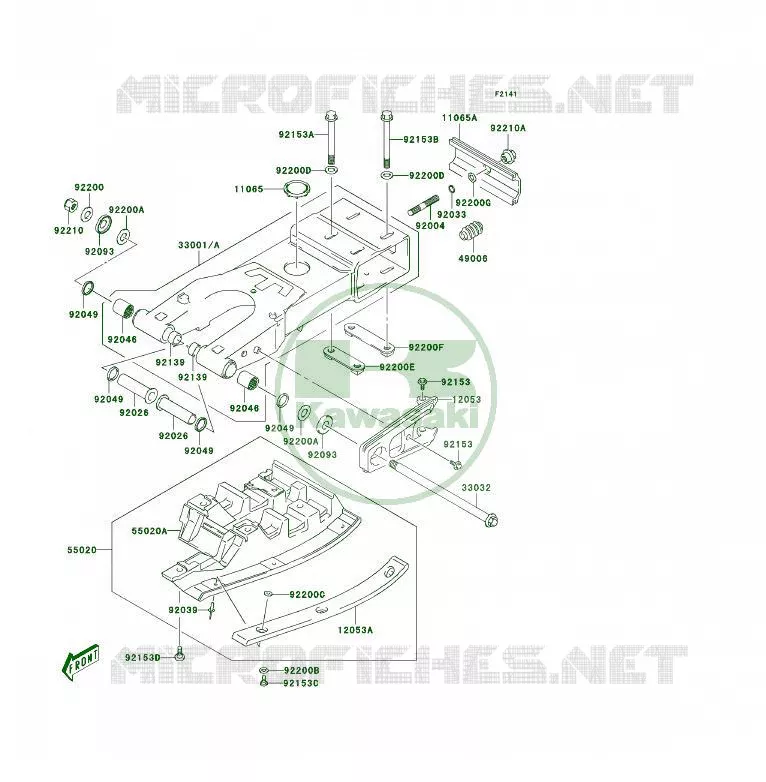 BRAS OSCILLANT Kawasaki QUAD 400 2004 KFX400  KSF400-A2