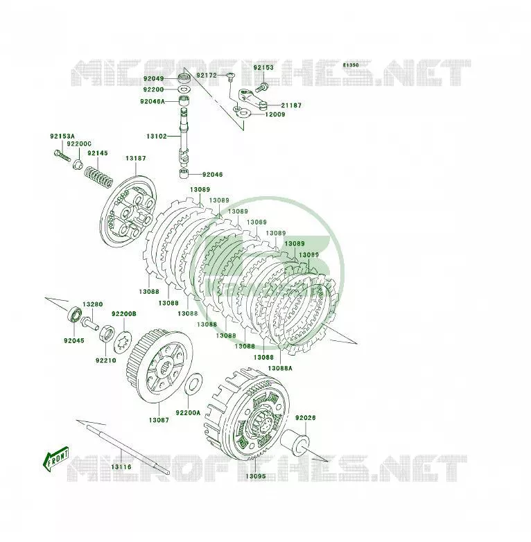 EMBRAYAGE Kawasaki QUAD 400 2004 KFX400  KSF400-A2