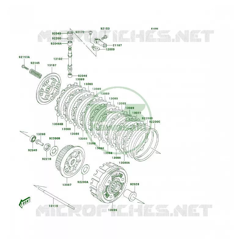 EMBRAYAGE Kawasaki QUAD 400 2006 KFX400  KSF400A6F