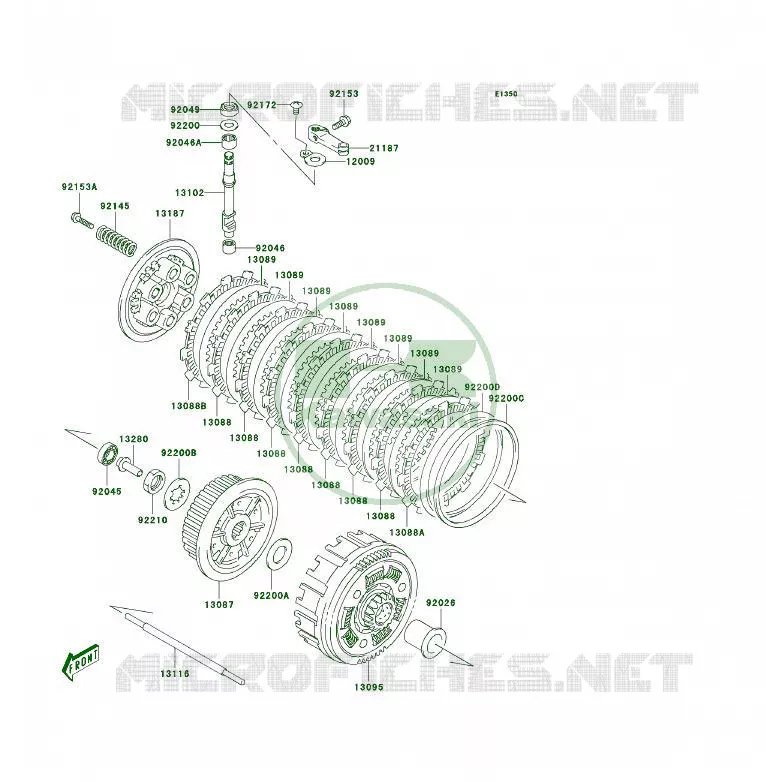 EMBRAYAGE Kawasaki QUAD 400 2006 KFX400  KSF400A6F