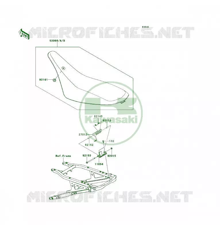 SELLE Kawasaki QUAD 450 2008 KFX450R  KSF450B8F