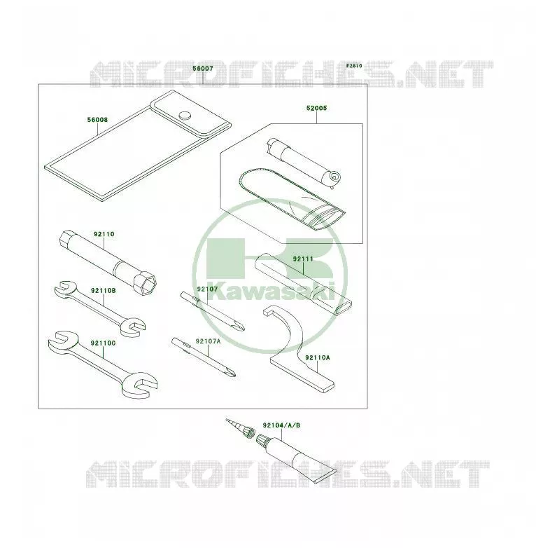 OUTIL UTILISATEUR Kawasaki QUAD 450 2008 KFX450R  KSF450B8F