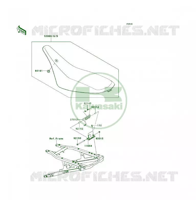SELLE Kawasaki QUAD 450 2008 KFX450R  KSF450B8F