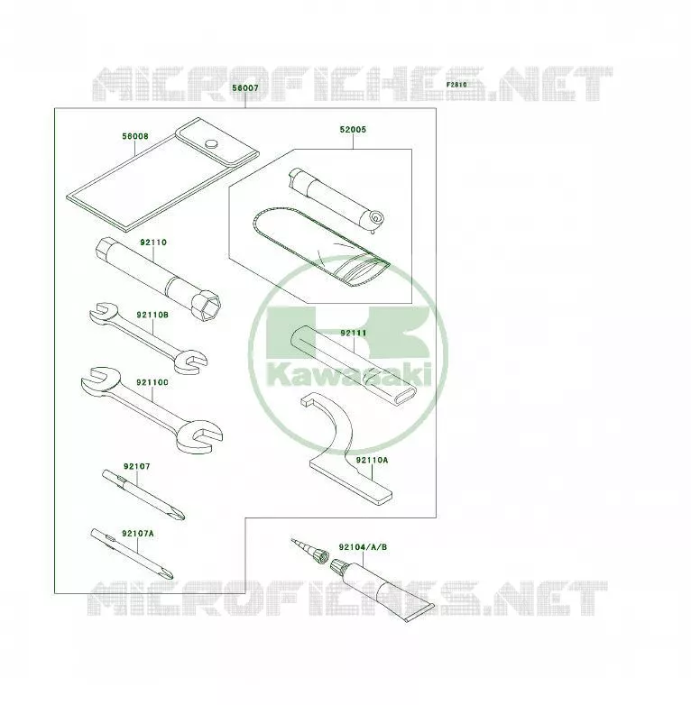 OUTIL UTILISATEUR Kawasaki QUAD 450 2008 KFX450R  KSF450B8F