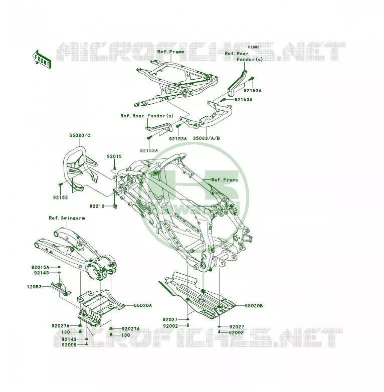 PROTECTION(S) Kawasaki QUAD 450 2008 KFX450R  KSF450B8F