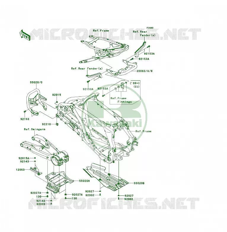 PROTECTION(S) Kawasaki QUAD 450 2009 KFX450R  KSF450B9F