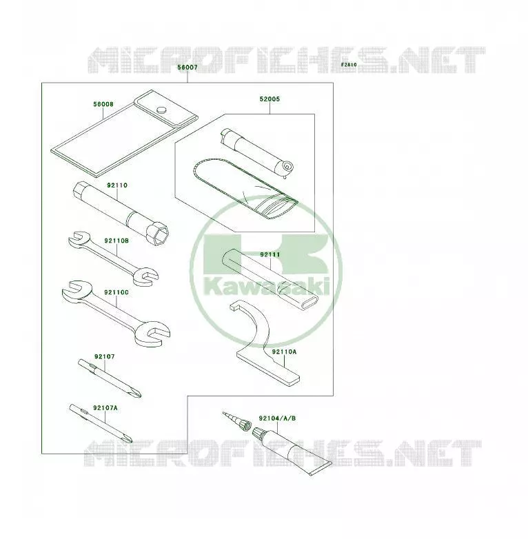 OUTIL UTILISATEUR Kawasaki QUAD 450 2009 KFX450R  KSF450B9F