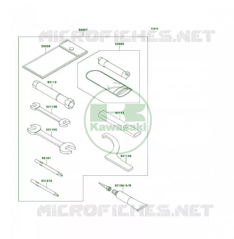 OUTIL UTILISATEUR Kawasaki QUAD 450 2009 KFX450R  KSF450B9FB