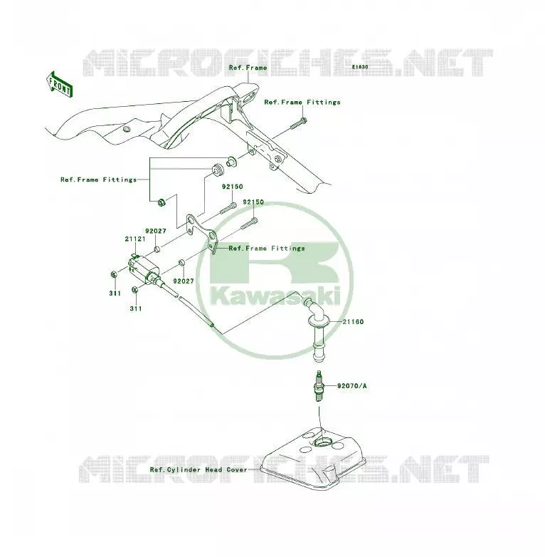 SYSTEME D&acute;ALLUMAGE Kawasaki QUAD 450 2013 KFX450R  KSF450BDF