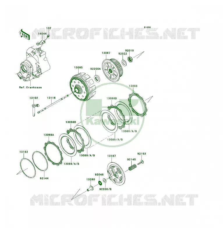 EMBRAYAGE Kawasaki QUAD 450 2014 KFX450R  KSF450BEF