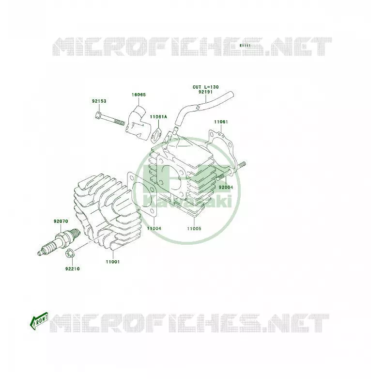 CULASSE Kawasaki QUAD 50 2005 KFX50  KSF50-A3