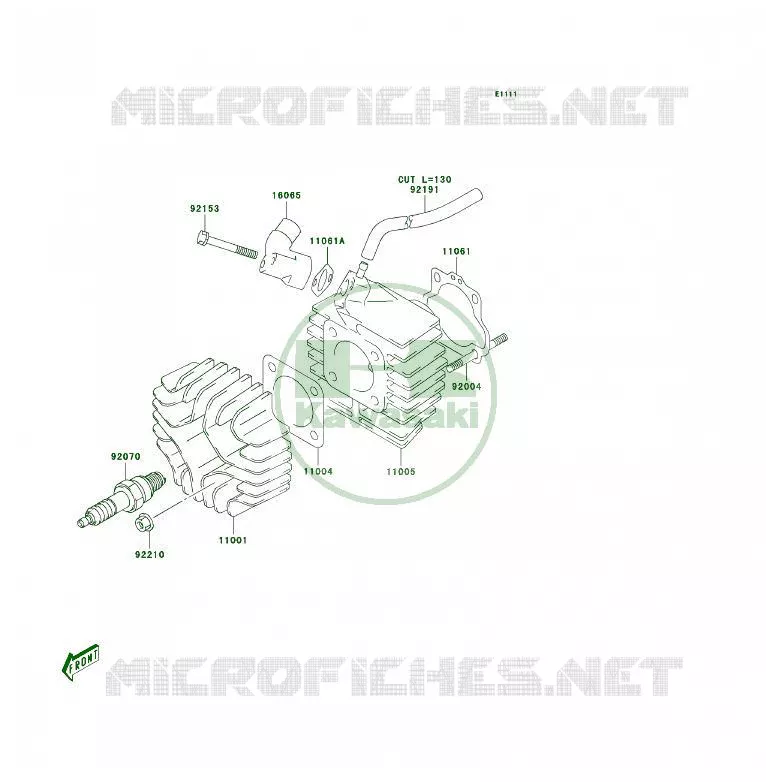 CULASSE Kawasaki QUAD 50 2006 KFX50  KSF50A6F