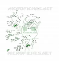 GARDE BOUE ARRI&Egrave;RE pour Kawasaki KFX50