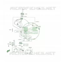 RESERVOIR CARBURANT pour Kawasaki KFX50