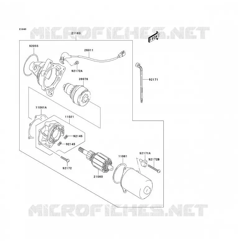 D&Eacute;MARREUR Kawasaki QUAD 80 2003 KFX80  KSF80-A1