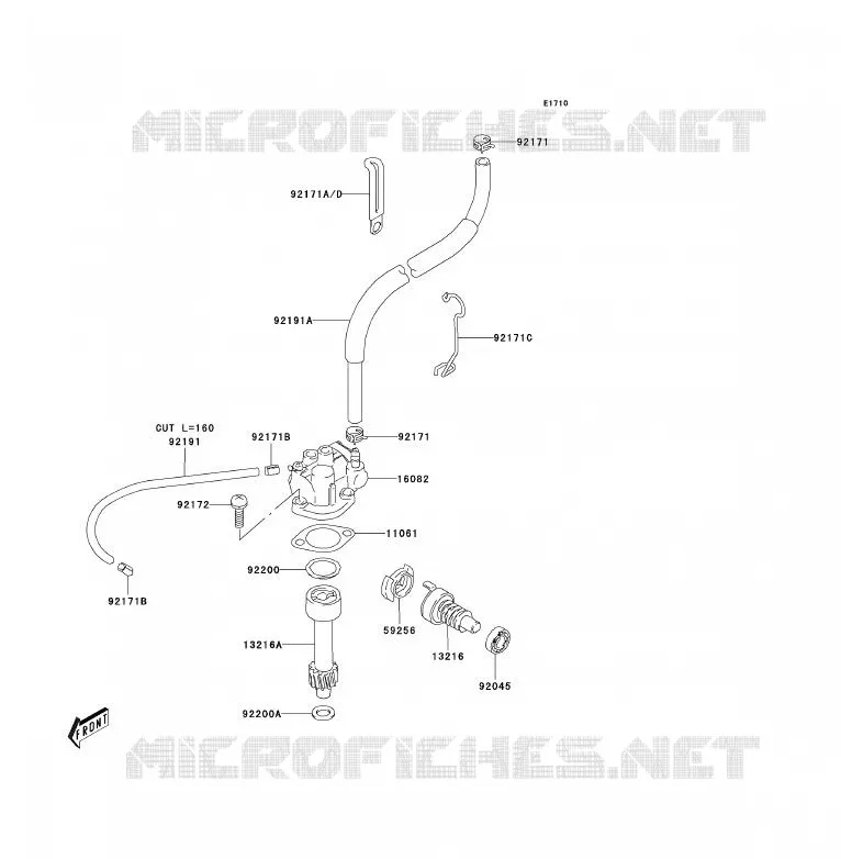 POMPE A HUILE/FILTRE &Agrave; HUILE Kawasaki QUAD 80 2003 KFX80  KSF80-A1