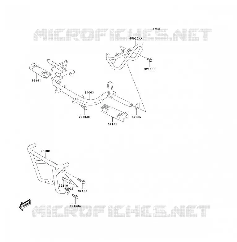 REPOSE PIED Kawasaki QUAD 80 2003 KFX80  KSF80-A1