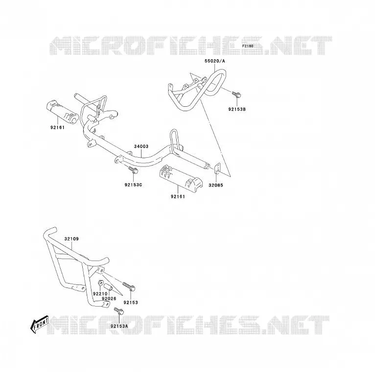 REPOSE PIED Kawasaki QUAD 80 2004 KFX80  KSF80-A2