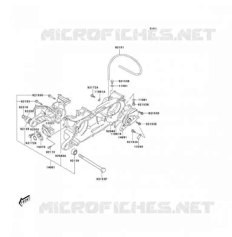 CARTER MOTEUR(S) Kawasaki QUAD 80 2005 KFX80  KSF80-A3