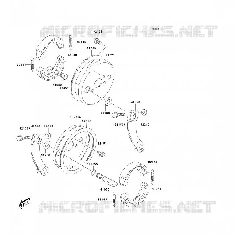FREIN AVANT Kawasaki QUAD 80 2005 KFX80  KSF80-A3