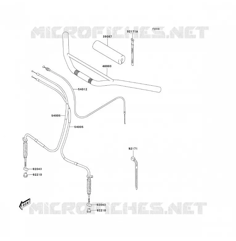 GUIDON Kawasaki QUAD 80 2006 KFX80  KSF80A6F