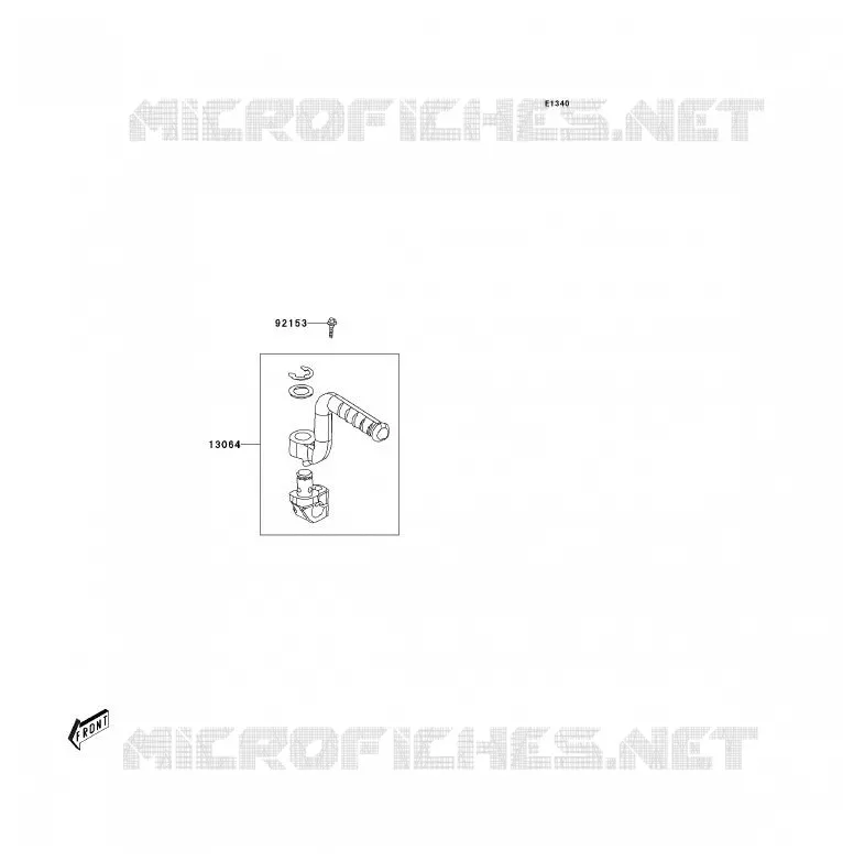 MECANISME DE KICK Kawasaki QUAD 90 2007 KFX90  KSF90A7F