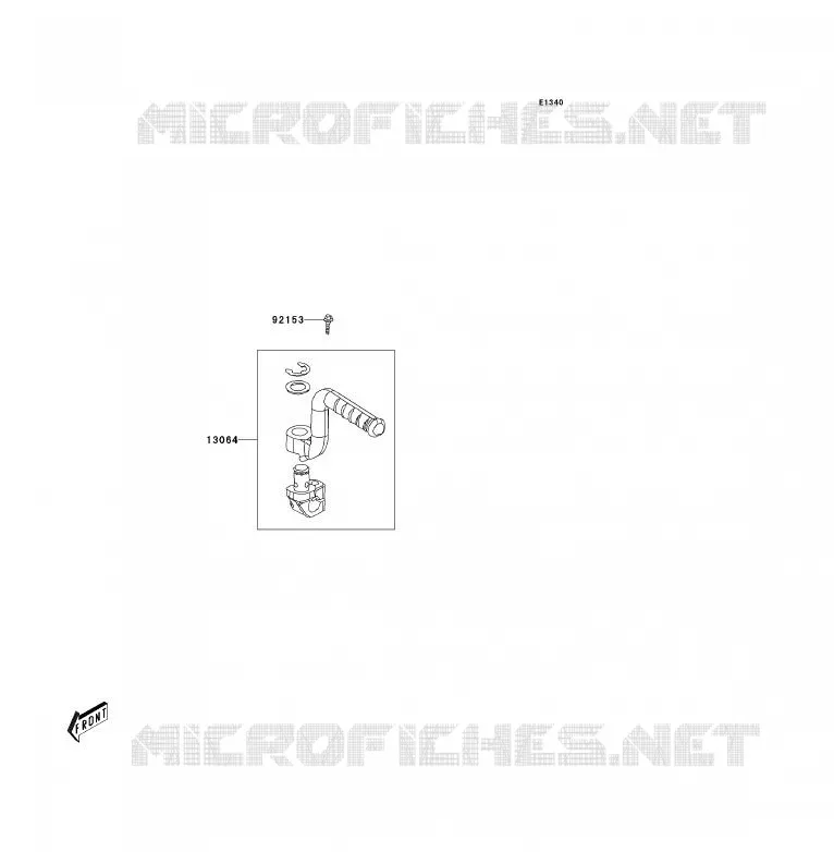 MECANISME DE KICK Kawasaki QUAD 90 2007 KFX90  KSF90A7F