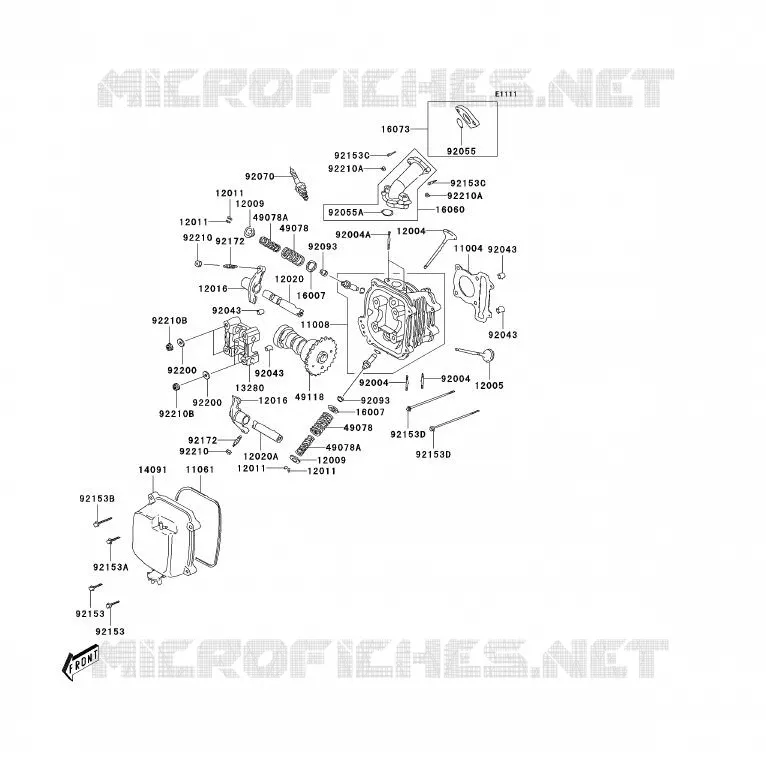 CULASSE Kawasaki QUAD 90 2007 KFX90  KSF90A7F