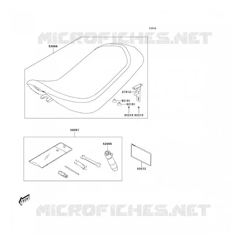 SELLE Kawasaki QUAD 90 2007 KFX90  KSF90A7F