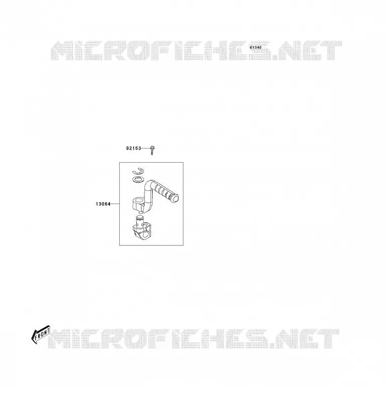 MECANISME DE KICK Kawasaki QUAD 90 2007 KFX90  KSF90A7F