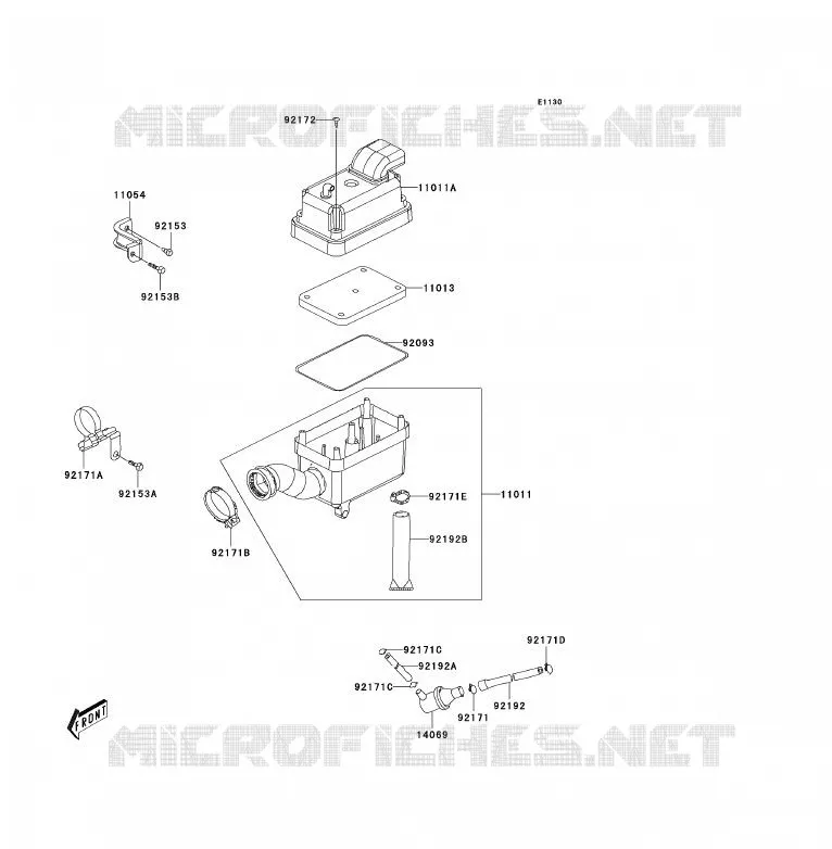 FILTRE A AIR Kawasaki QUAD 90 2008 KFX90  KSF90A8F
