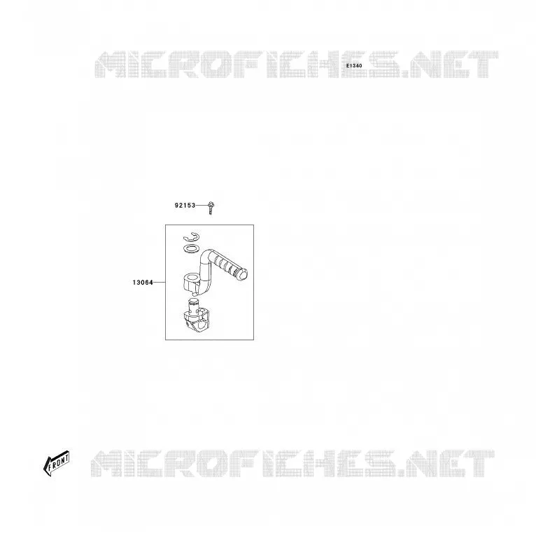 MECANISME DE KICK Kawasaki QUAD 90 2008 KFX90  KSF90A8F